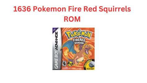 pokemon fire red squirrels|HOW TO PATCH AND PLAY POKEMON UNBOUND :。